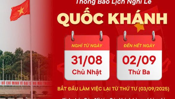 NATIONAL DAY HOLIDAY ANNOUNCEMENT